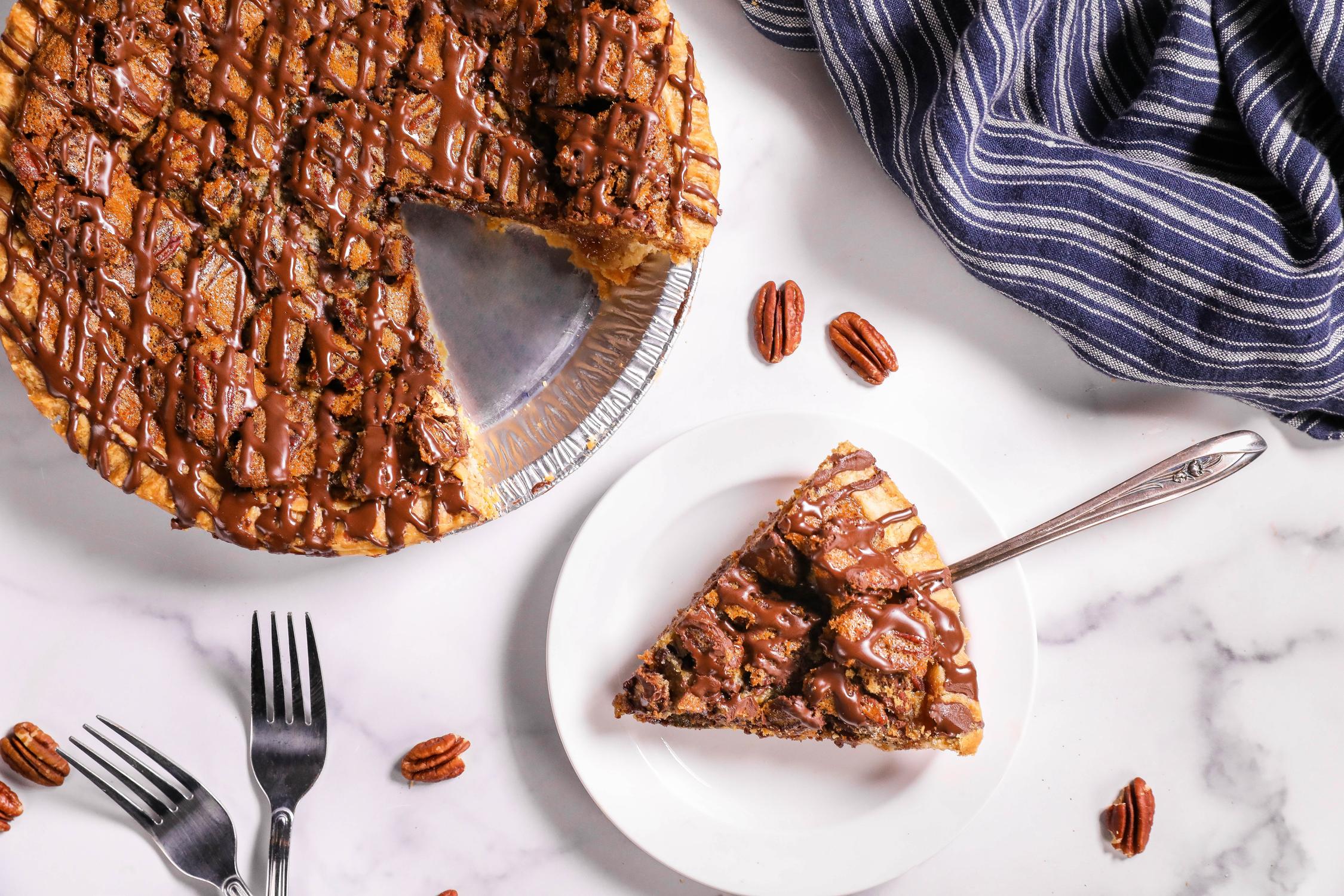 DLM Chocolate Bourbon Pecan Pie