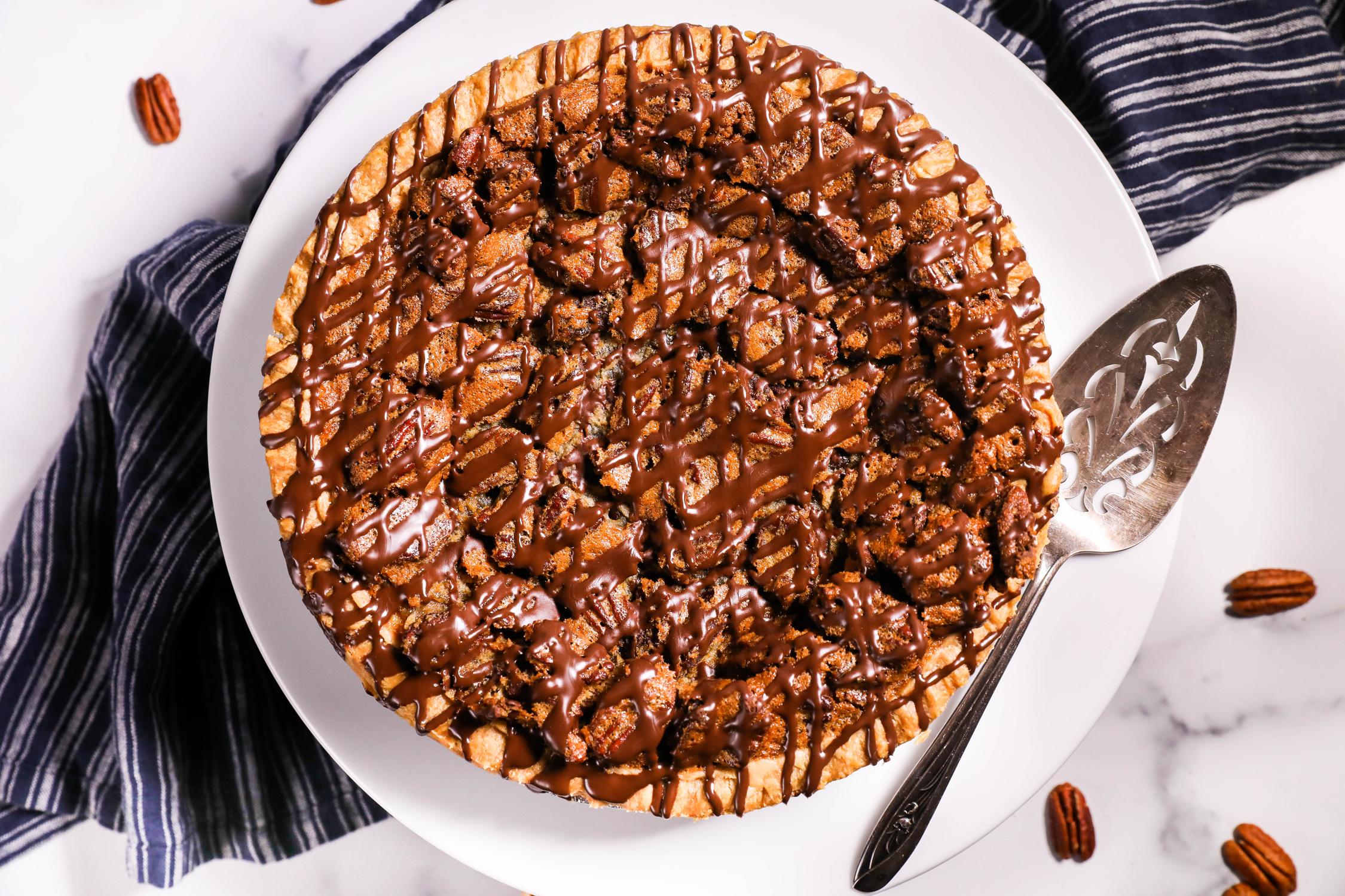 DLM Chocolate Bourbon Pecan Pie