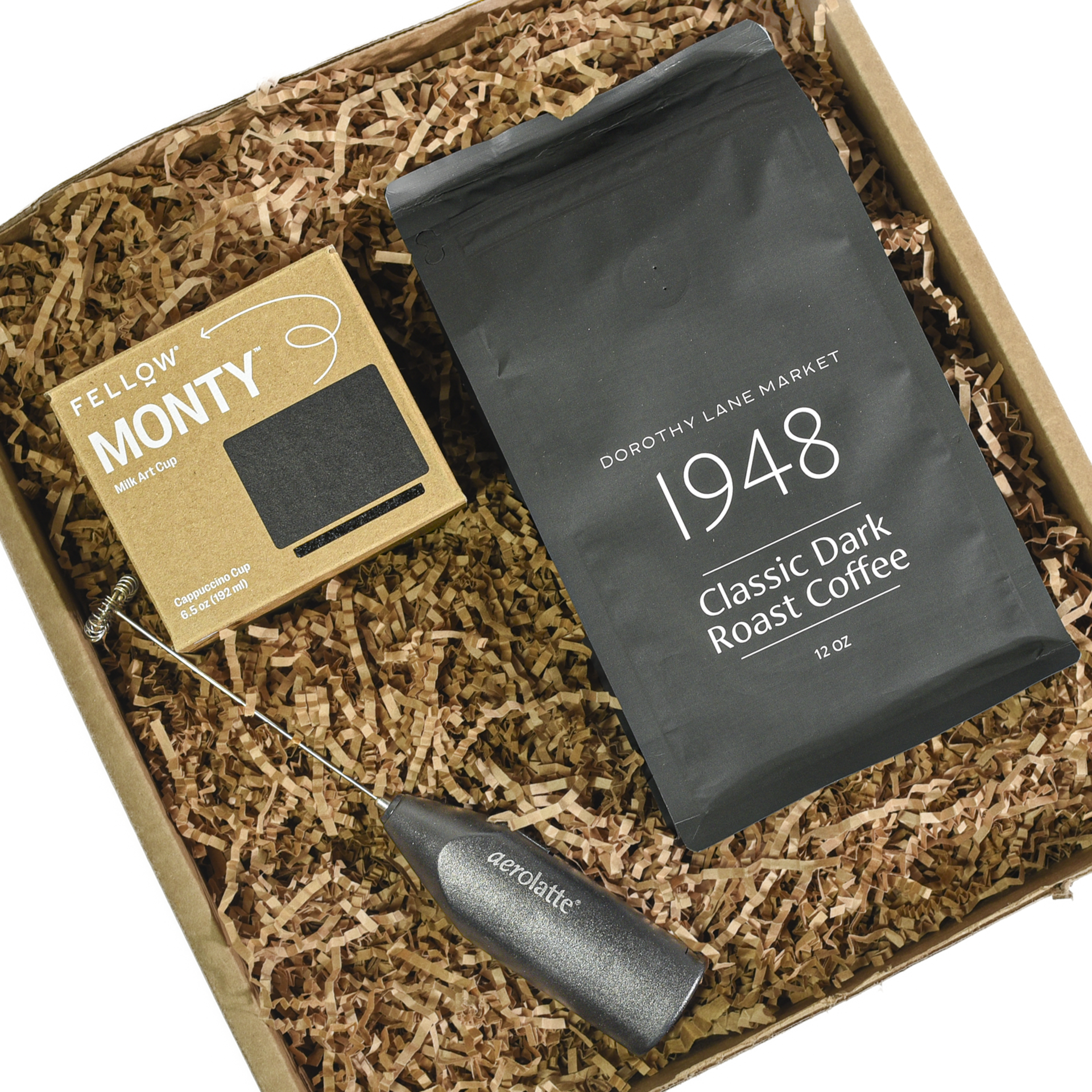 Coffee lover's gift box with fellow 