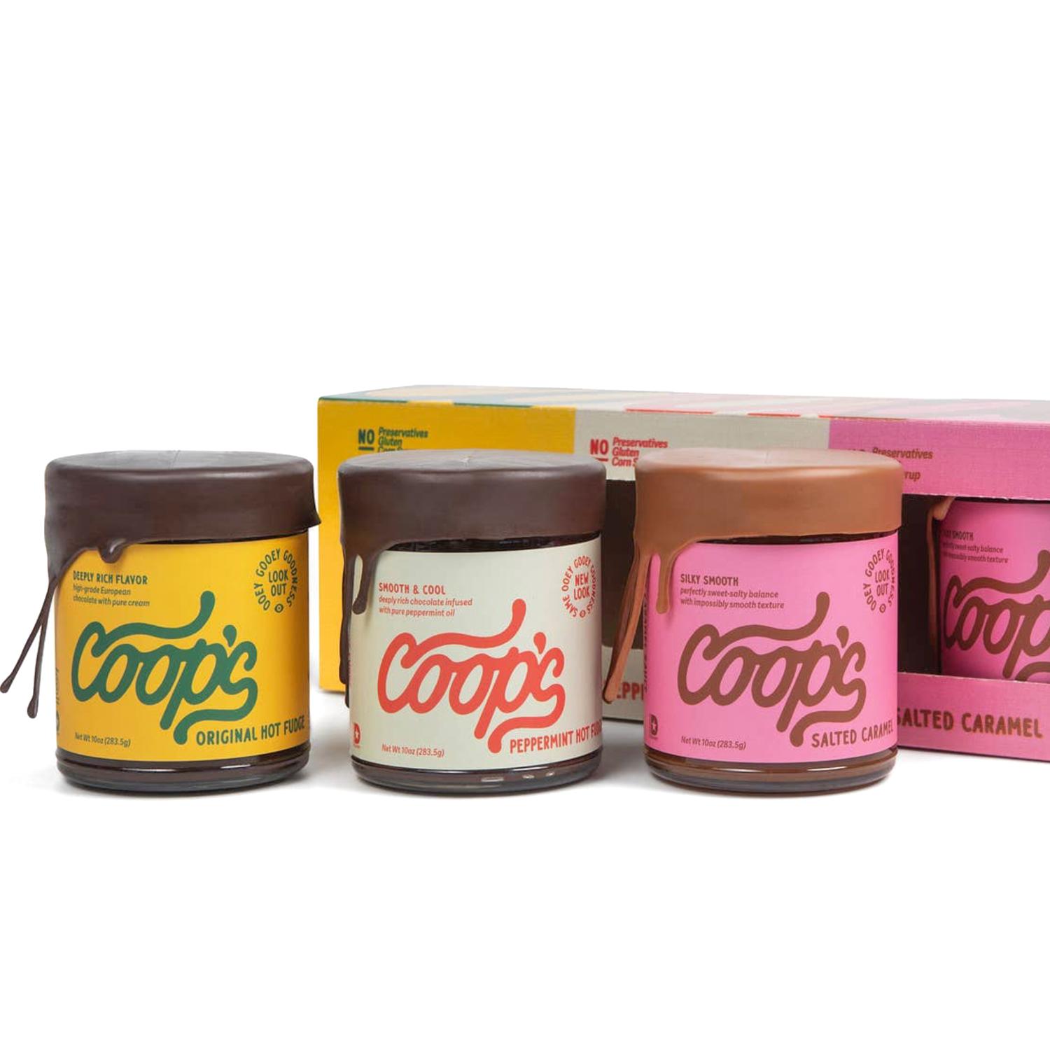Coops Hot Fudge 3 Jar Gift Box