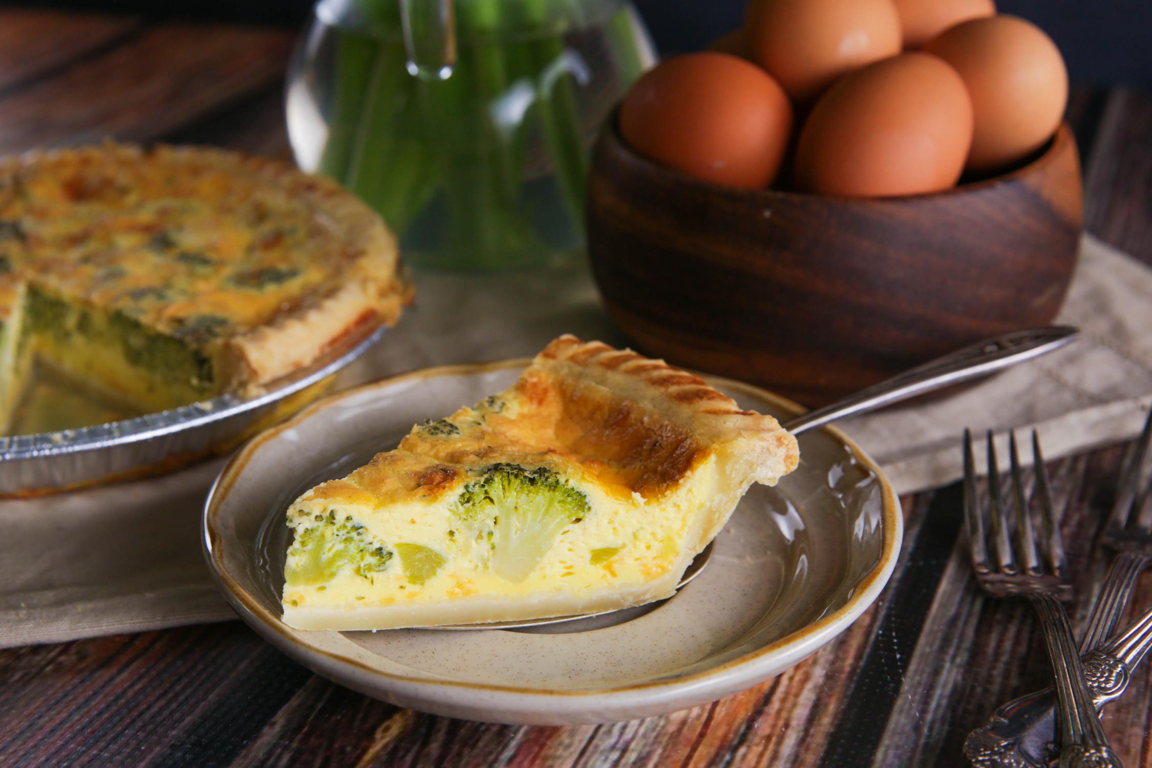 DLM Broccoli Cheddar Quiche