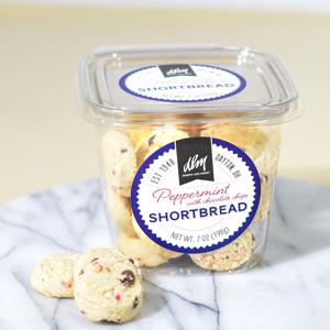 DLM Peppermint and chocolate chip shortbread cookies