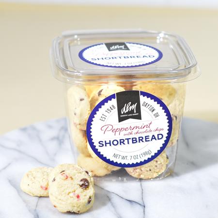 DLM Peppermint and chocolate chip shortbread cookies