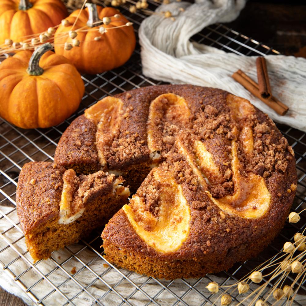 DLM Pumpkin Cream Cheese Coffee Cake