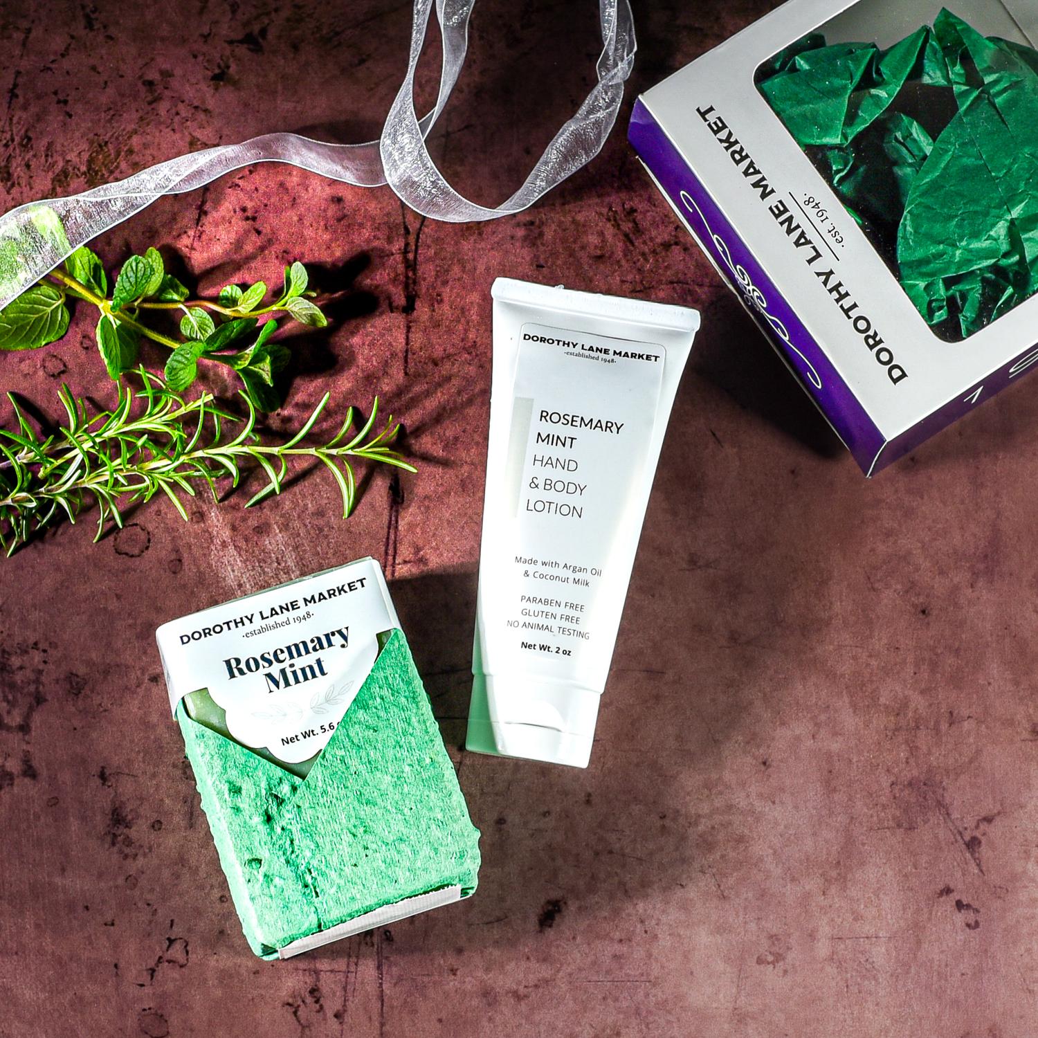 DLM Rosemary Mint Soap and Lotion Gift Set