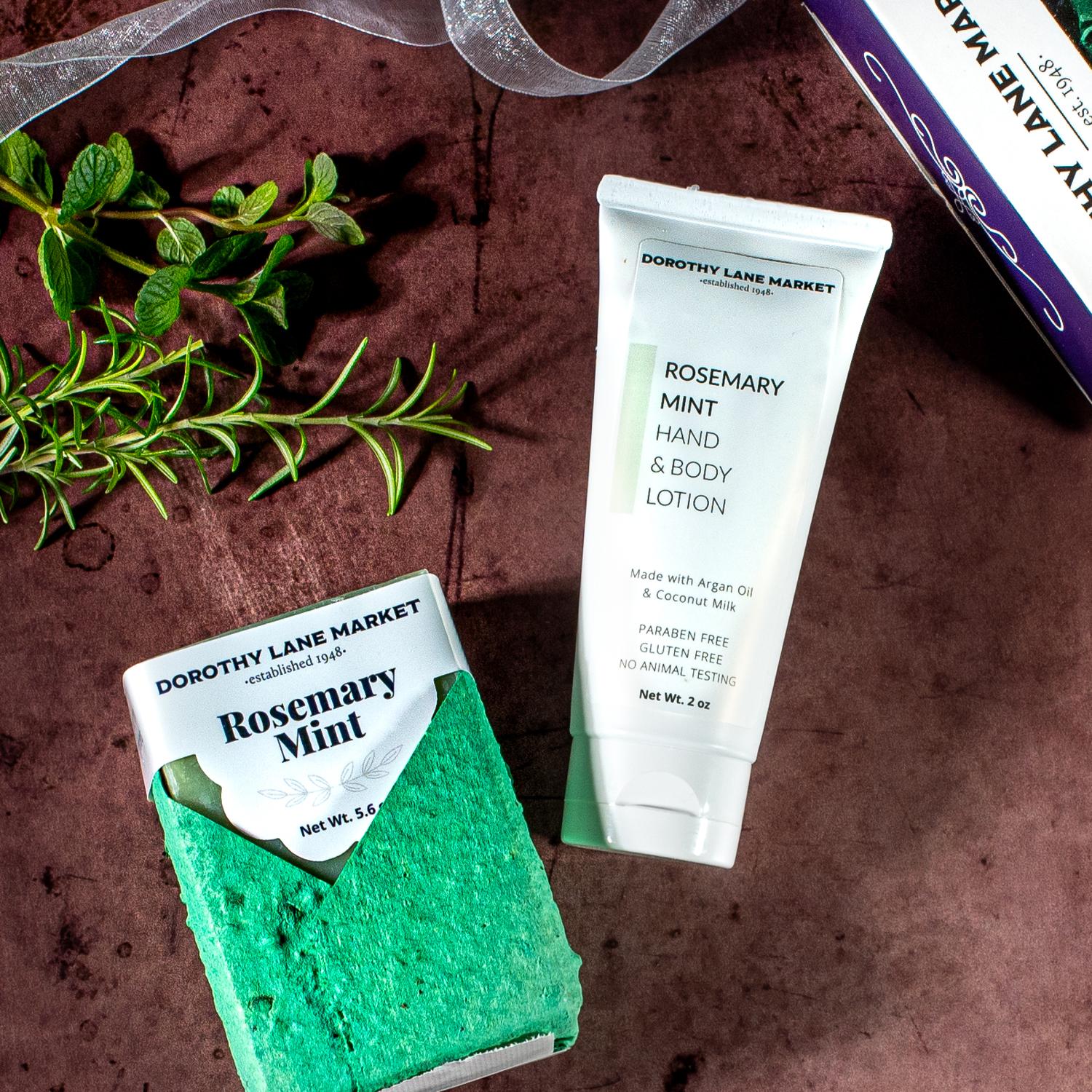 DLM Rosemary Mint Soap and Lotion Gift Set
