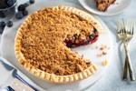 Grandma Dutch Berry Pie with rolled oat streusel topping