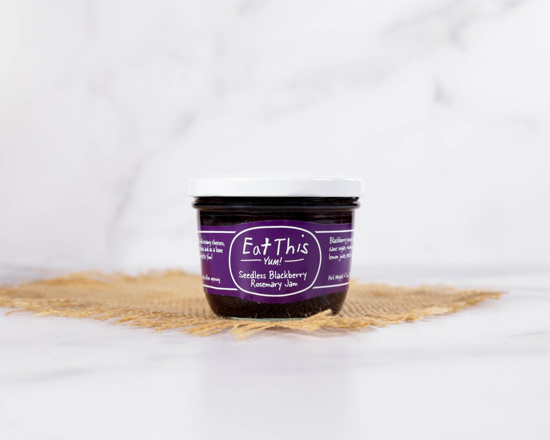 Eat This Yum! Seedless Blackberry Rosemary Jam