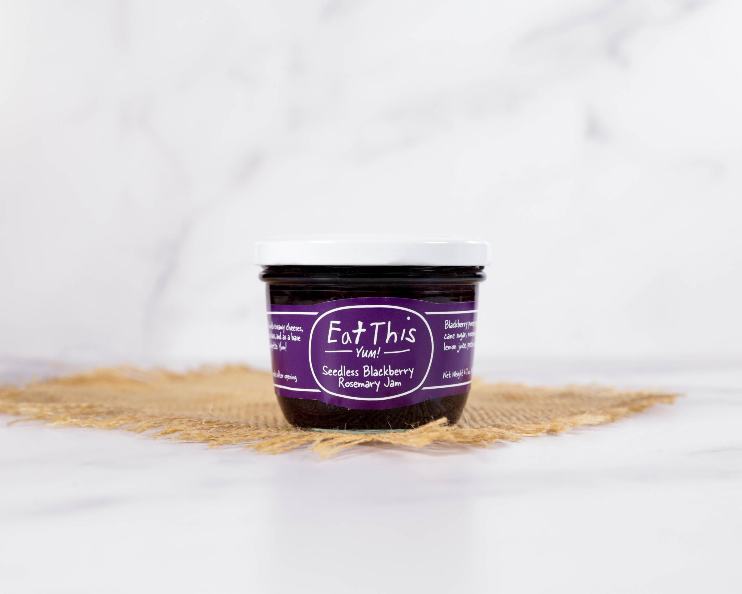 Eat This Yum! Seedless Blackberry Rosemary Jam
