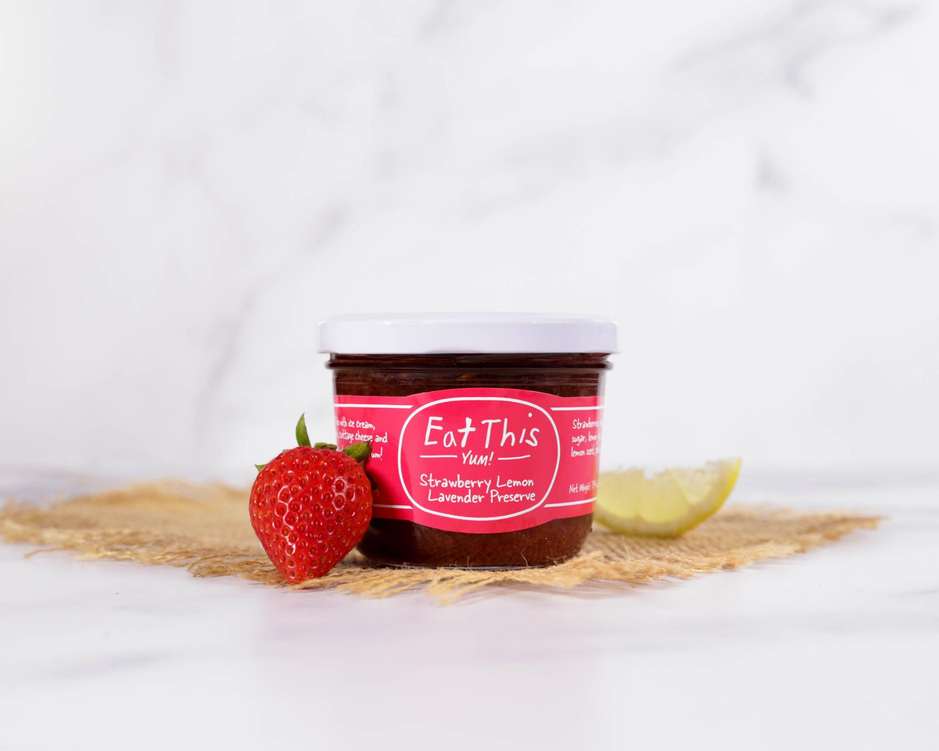 Eat This Yum! Strawberry Lemon Lavender Preserves