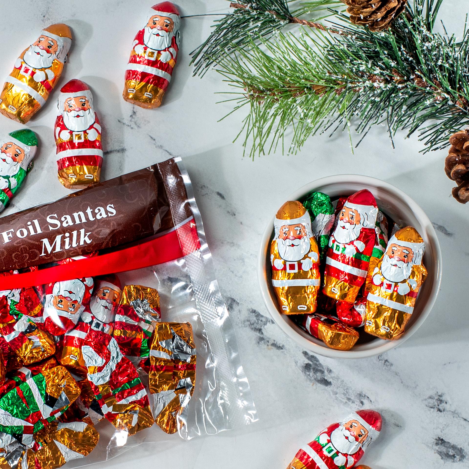 Esther Price Foil Santas Milk