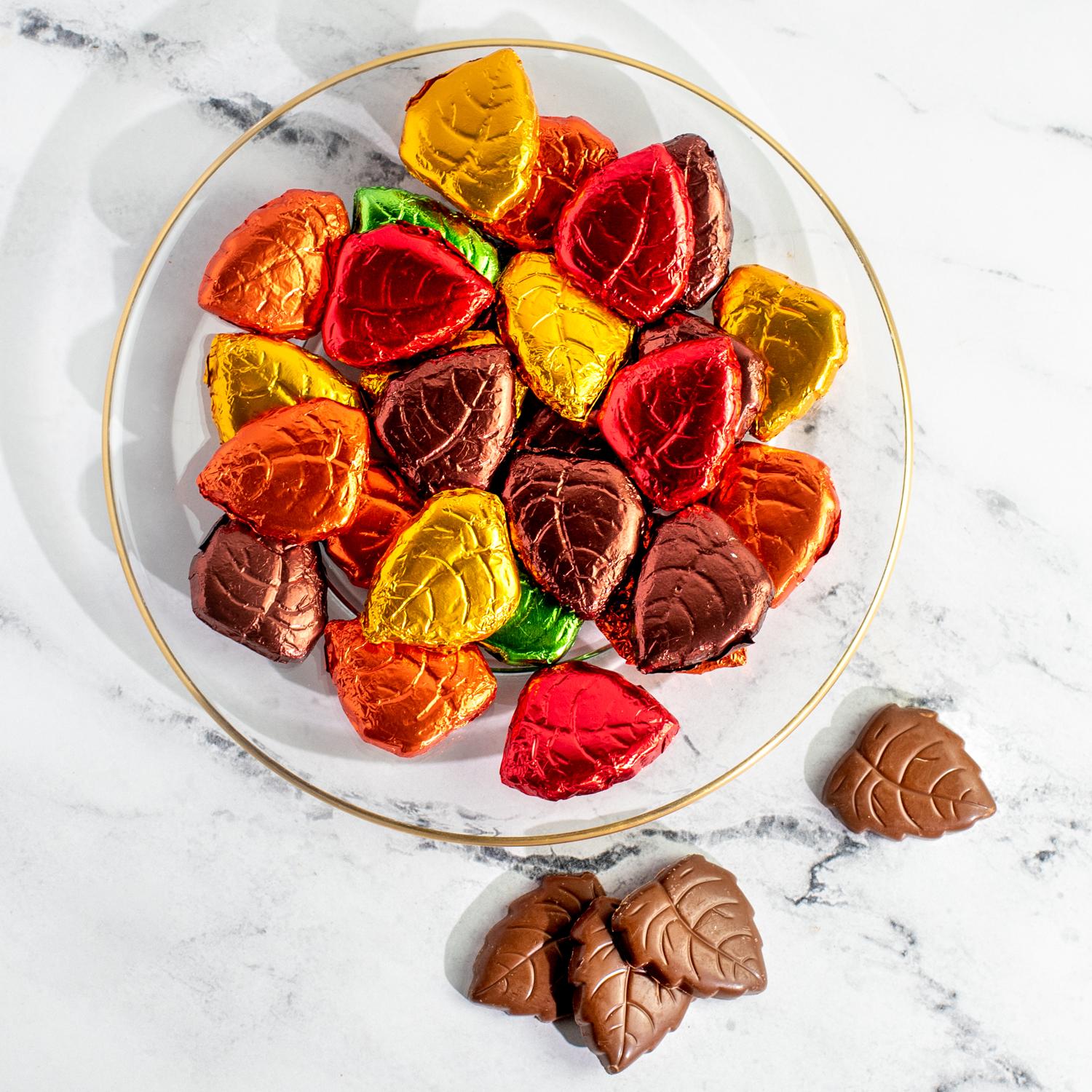 Esther Price Milk Chocolate Foiled Leaves