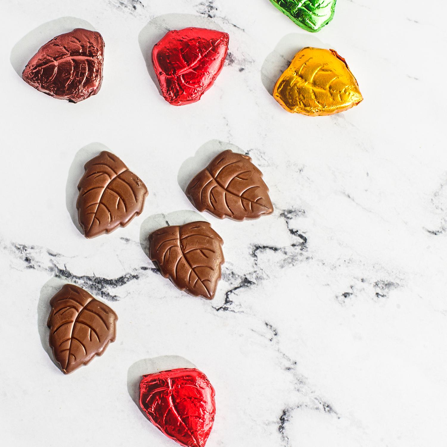 Esther Price Milk Chocolate Foiled Leaves