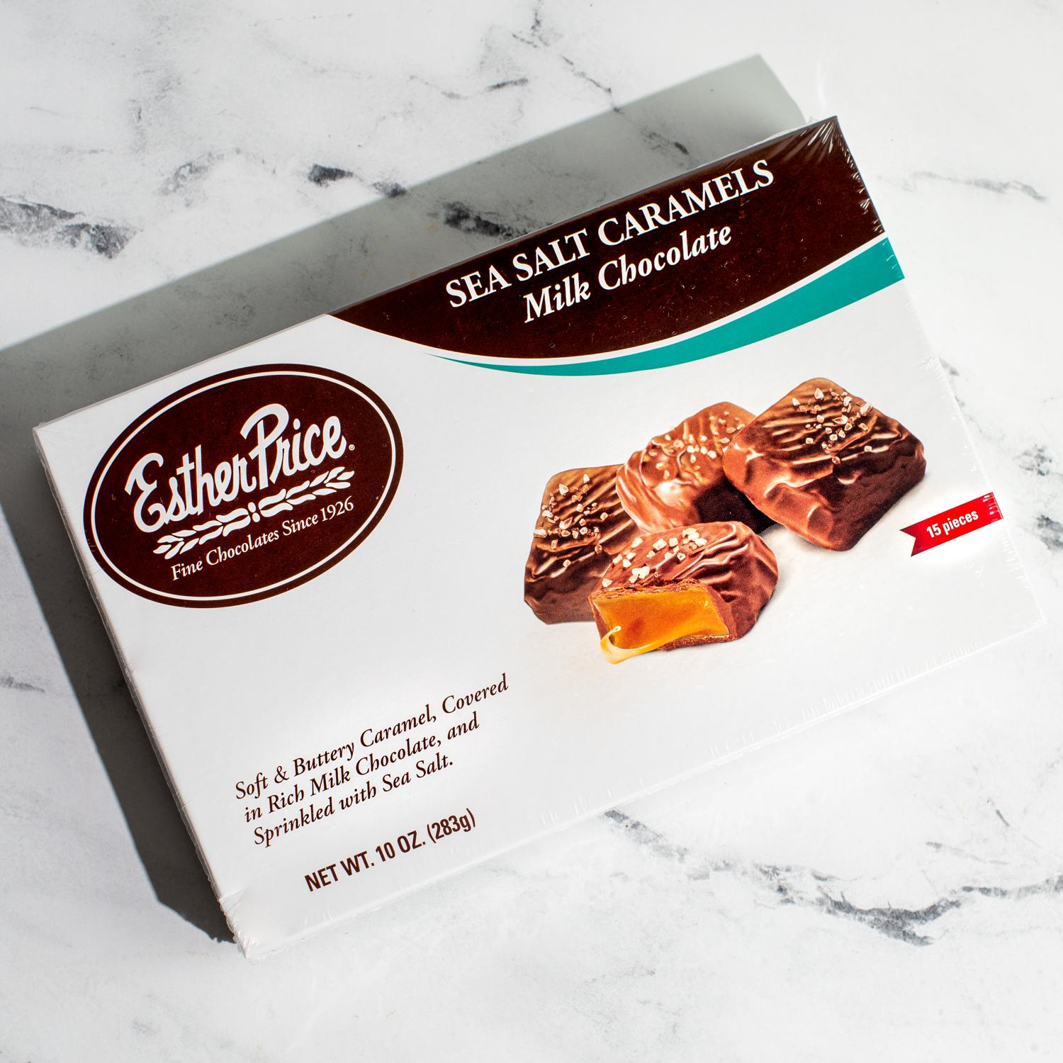 Esther Price Milk Chocolate covered caramels with sea salt