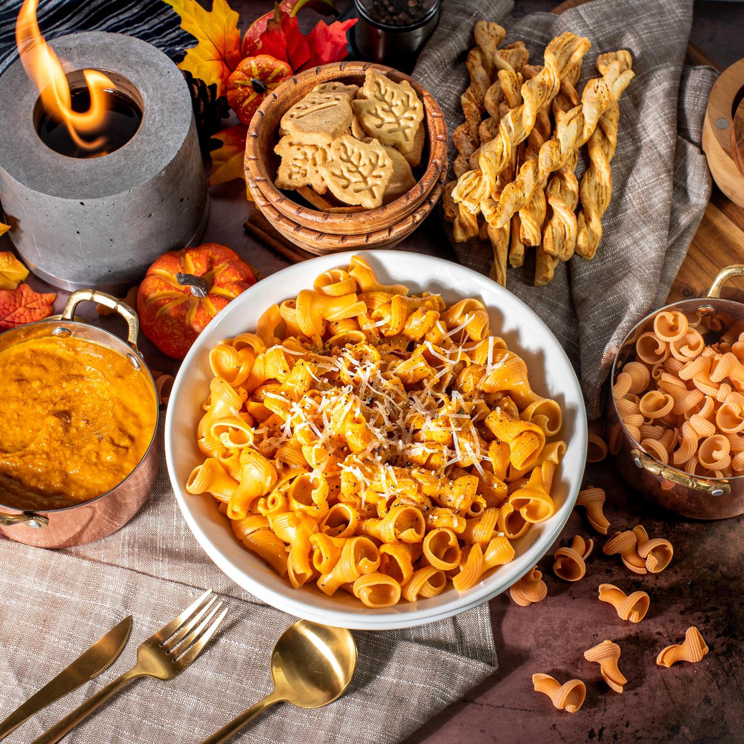 Fall Pasta Dinner Kit featuring Rustichella Pumpkin Pasta