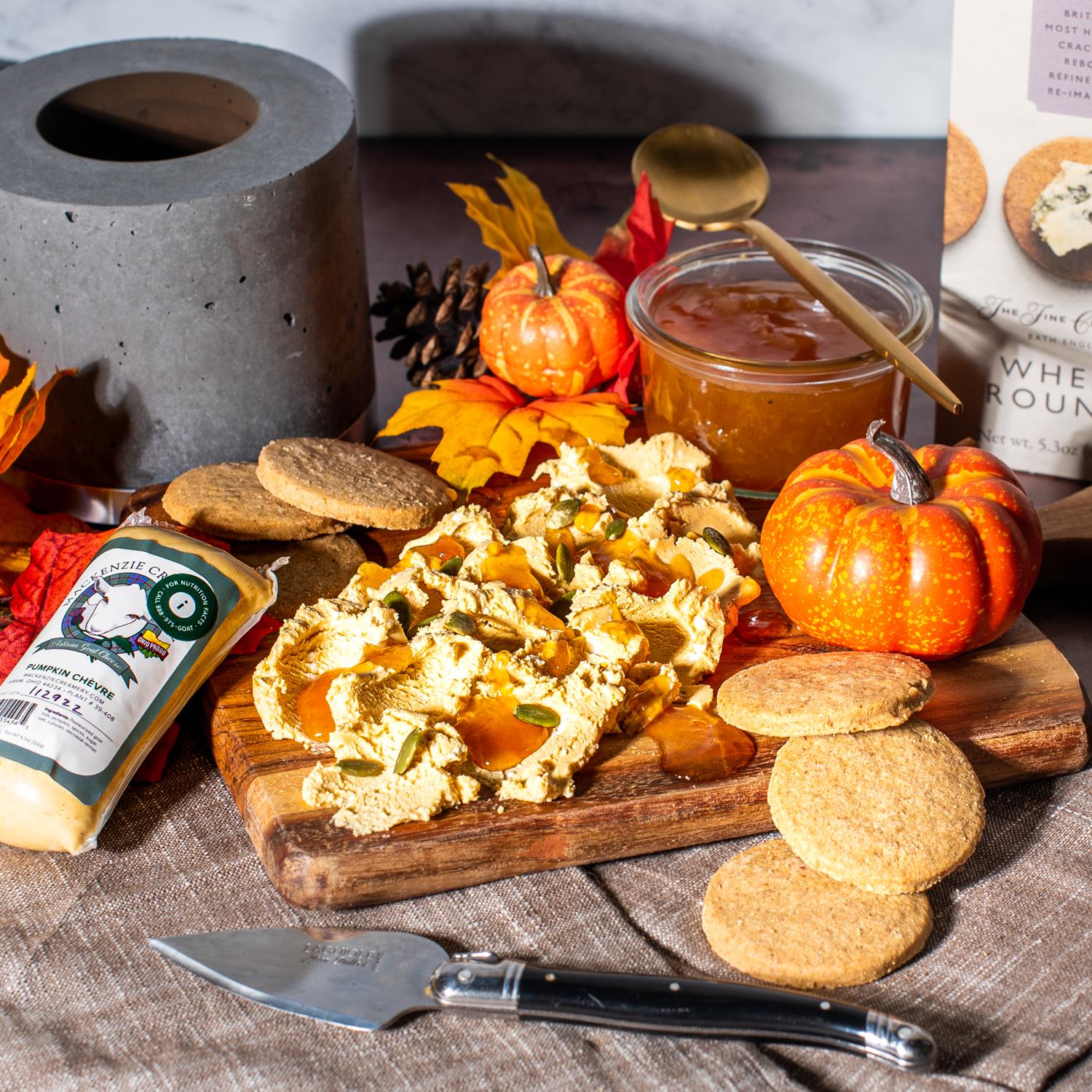 Fall Pumpkin Goat Cheese Pairing
