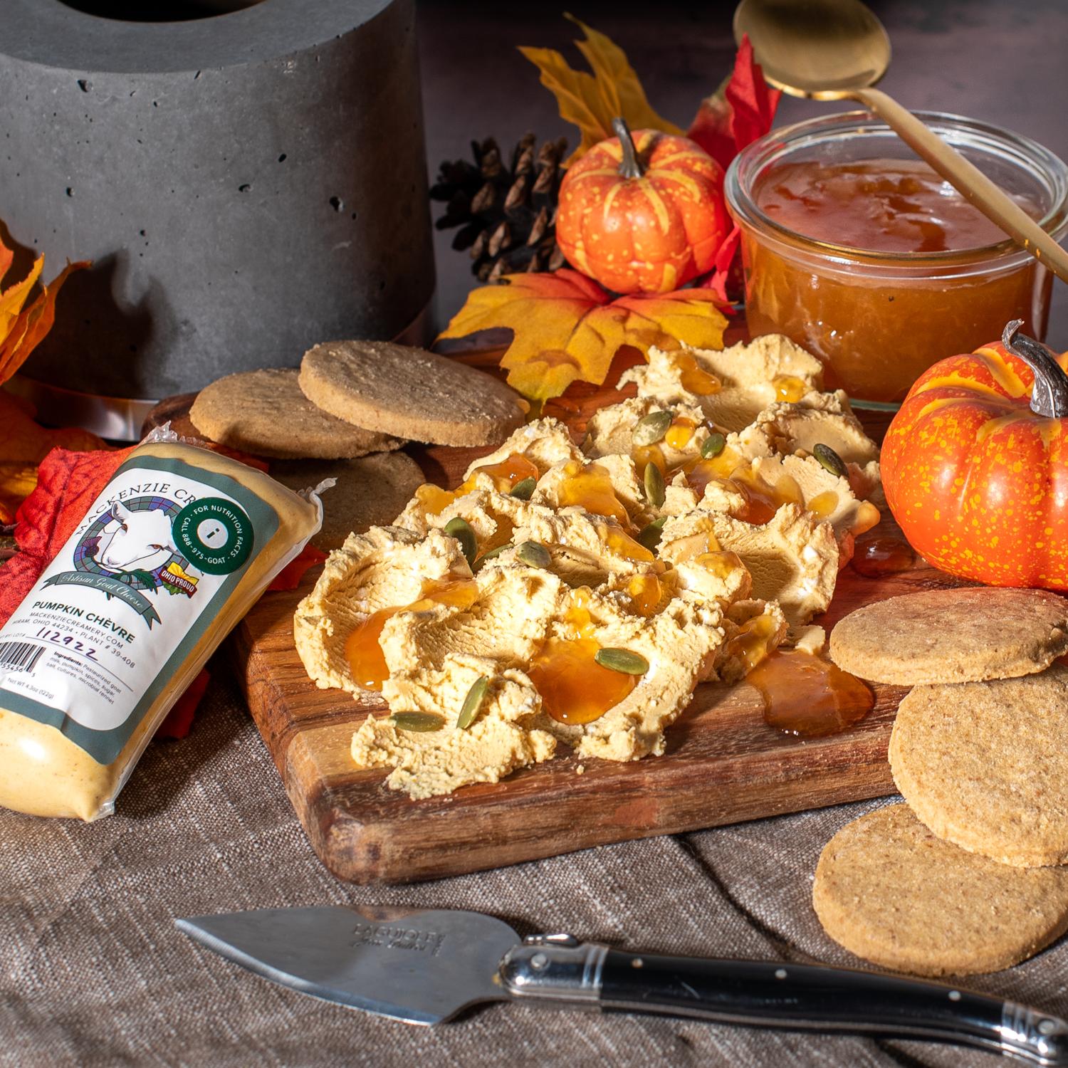 Fall Pumpkin Goat Cheese Pairing