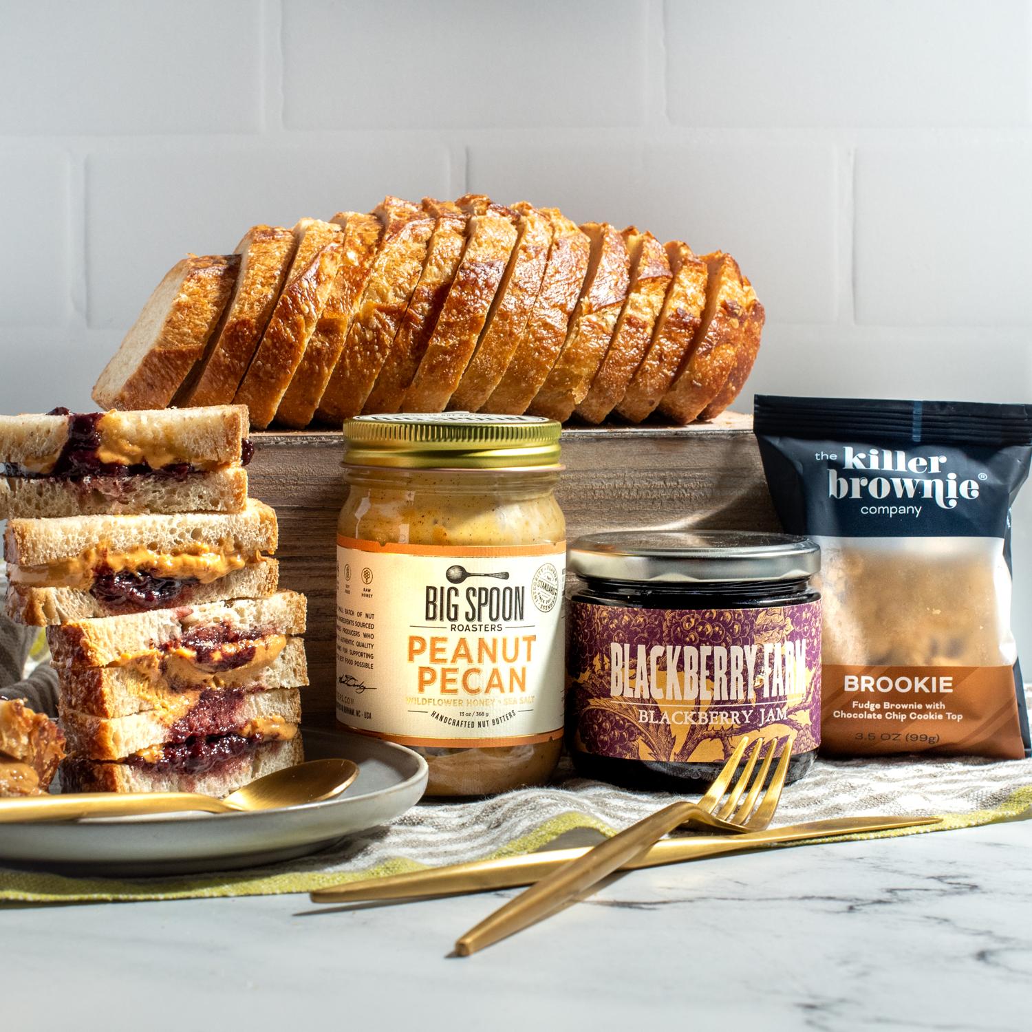 Fancy Pants peanut butter and jelly sandwich kit