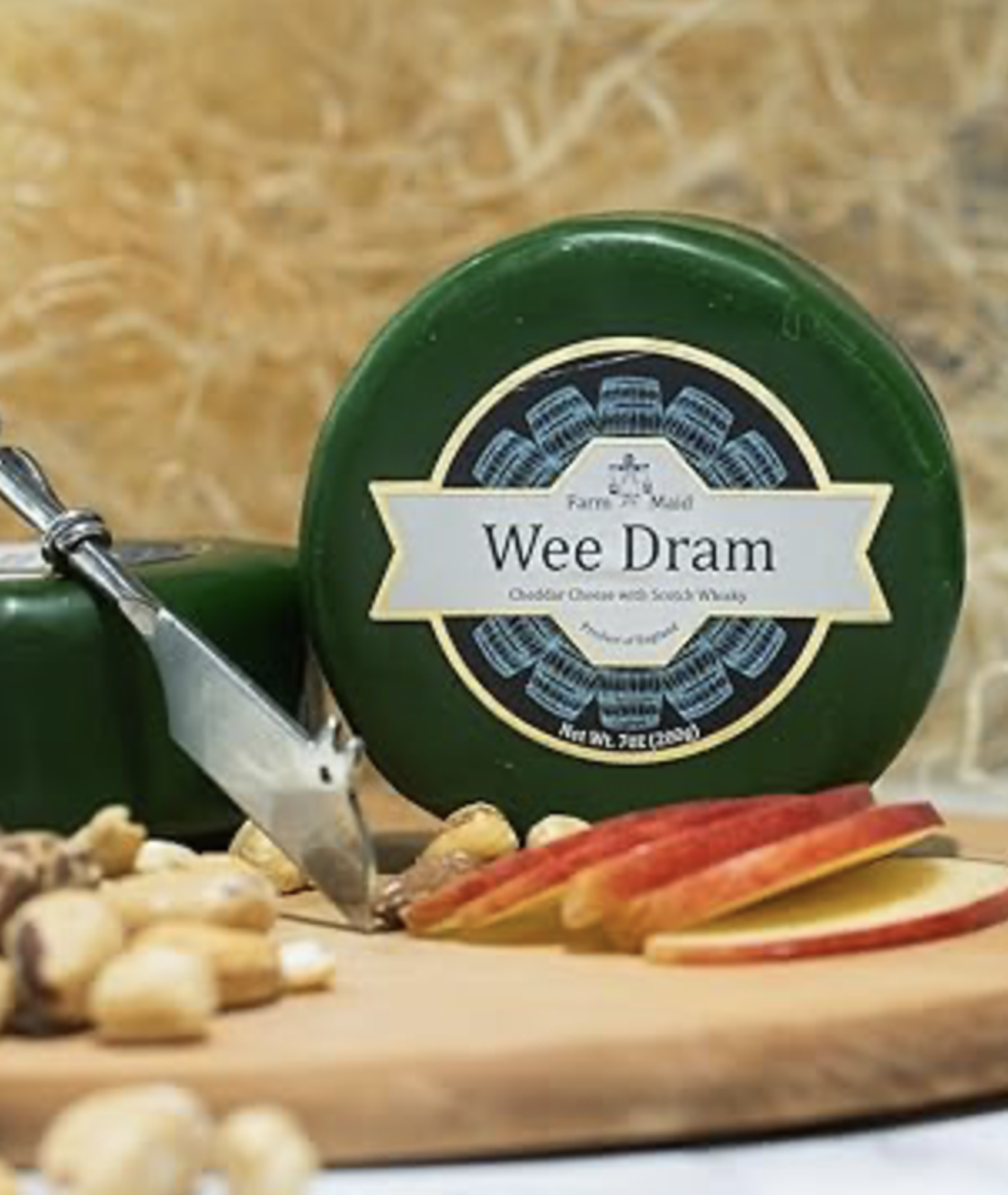 Farm Maid Wee Dram Truckel Cheddar cheese with whiskey