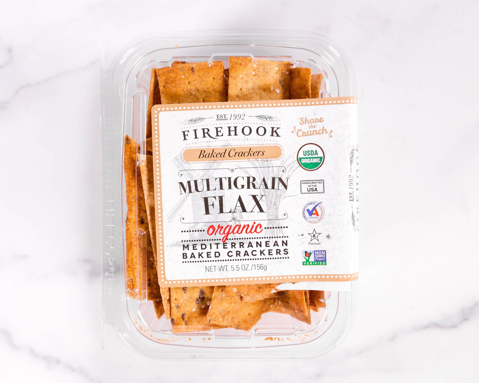 Firehook Multigrain Flax Organic Mediterranean Baked Crackers