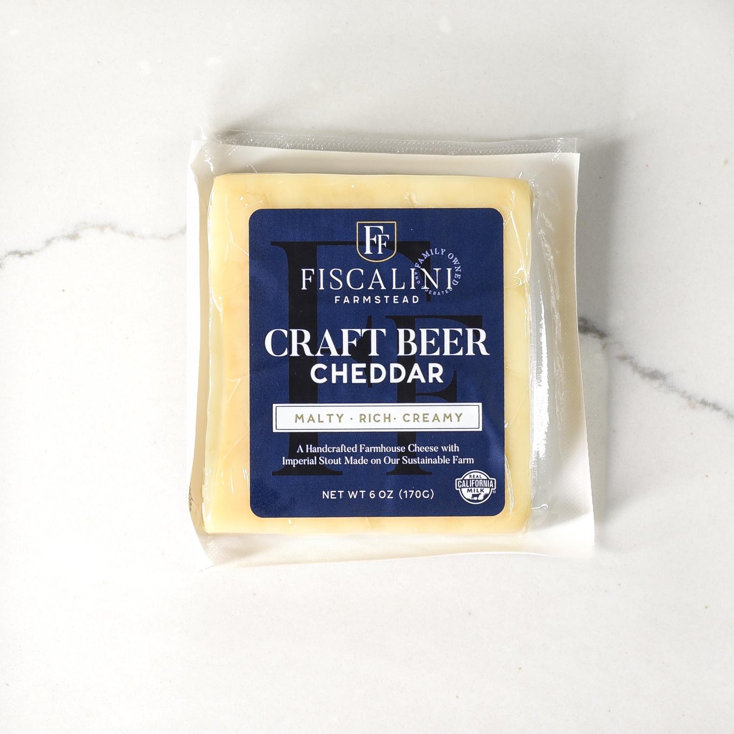 Fiscalini Farmstead Craft Beer Cheddar