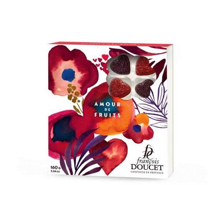 François Doucet Pâtes de Fruits raspberry and blueberry fruit hearts