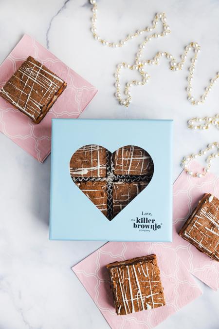 From the Heart Gift Box with Raspberry Brownies