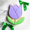 Frosted Babker Purple Tulip Sugar Cookie