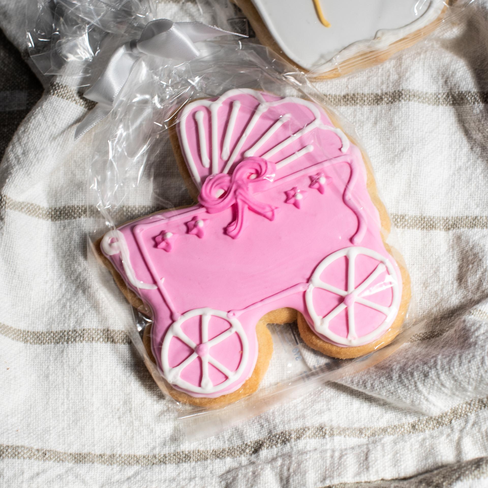 Frosted Baker Pink Cradle Cookie