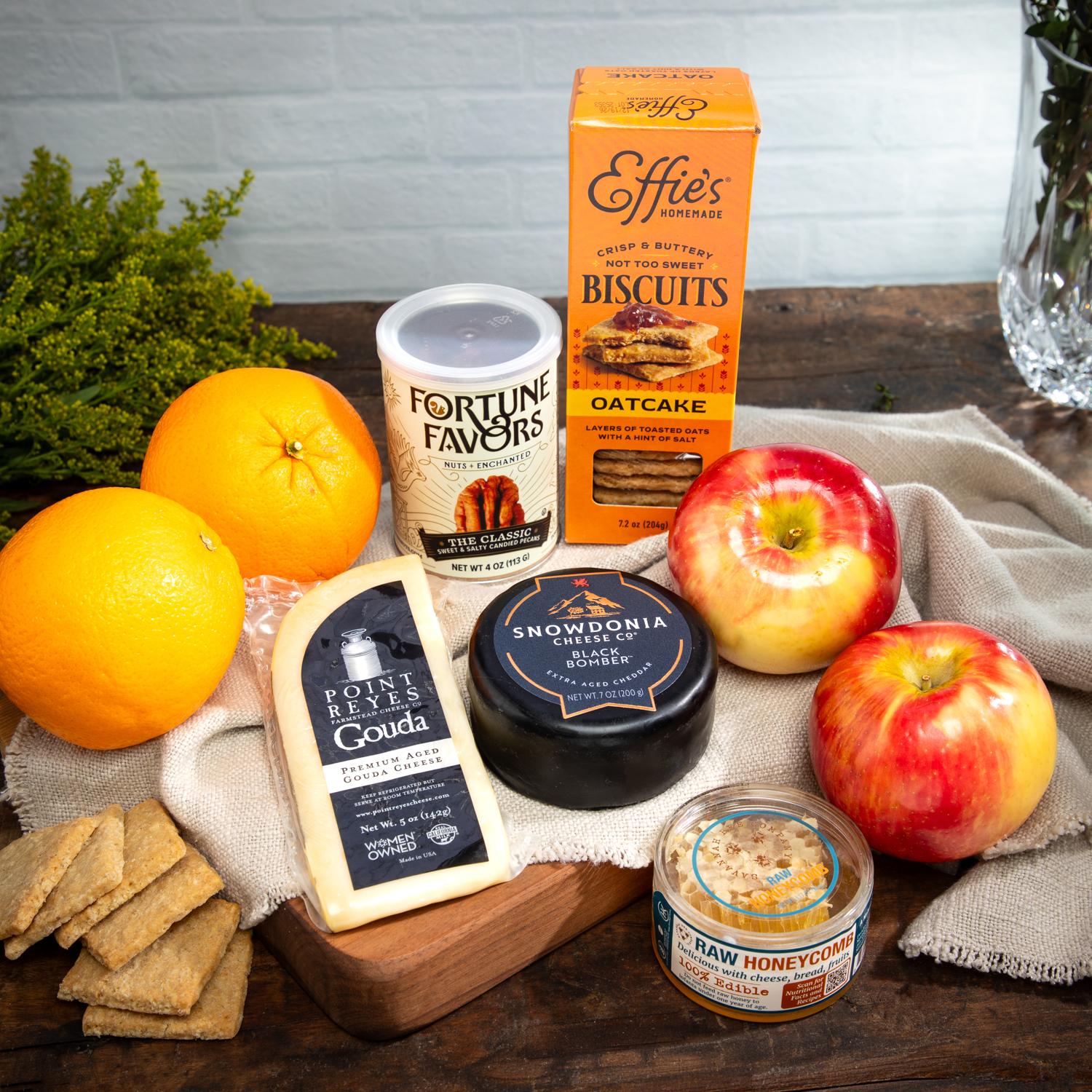 Premium Fruit and Cheese Gift