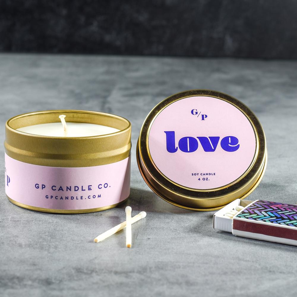 GP Candle Co. Love Just Because Candle Tin | Dorothy Lane Market