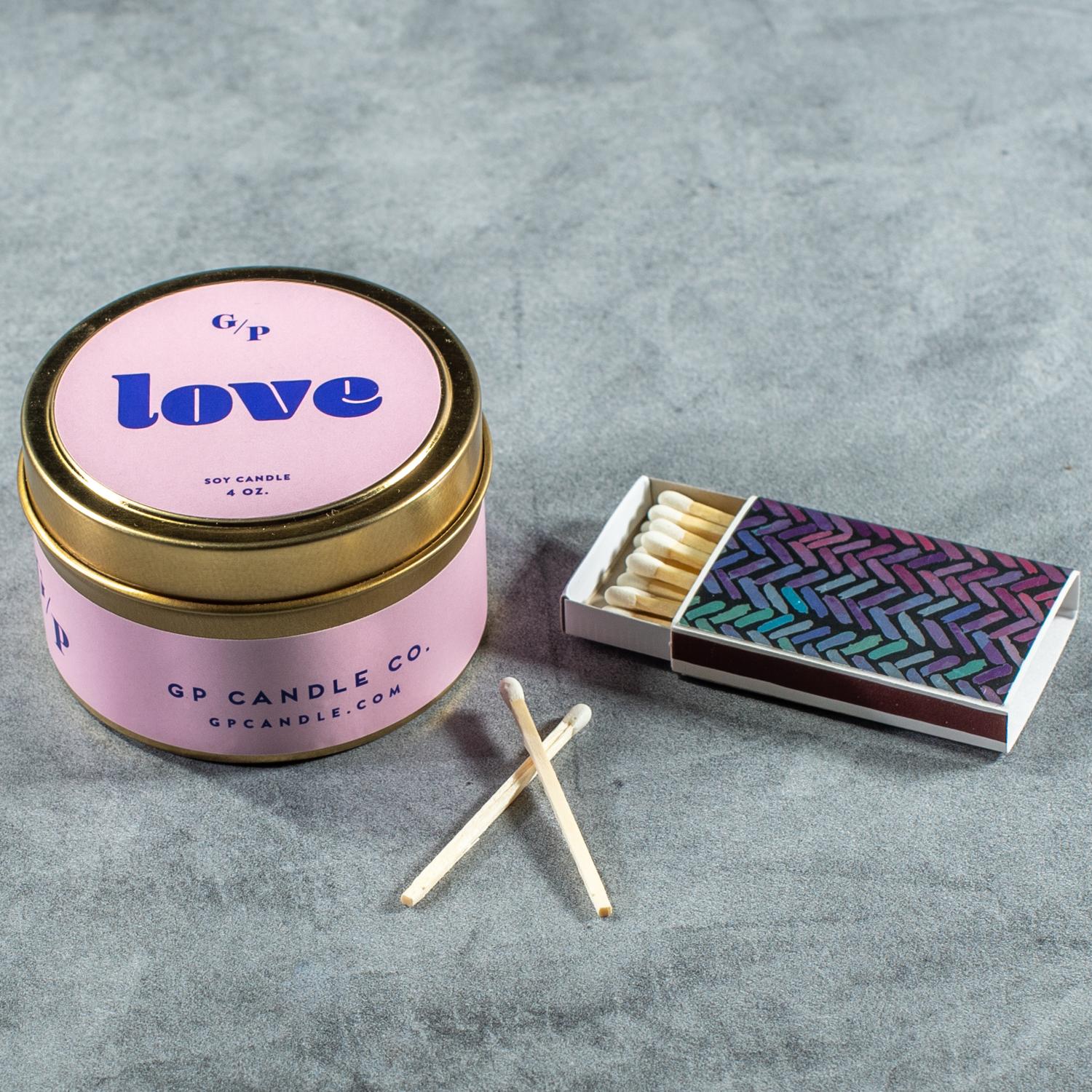 GP Candle Co. Love Just Because Candle Tin 4 oz