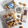 Gameday Snack Box with Eric's Pretzel Nuts, Killer Brownie bars, beer cheese and red bear provisions