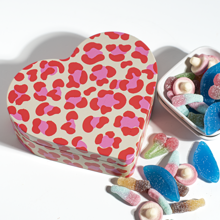 Gava heart tin with swedish candy