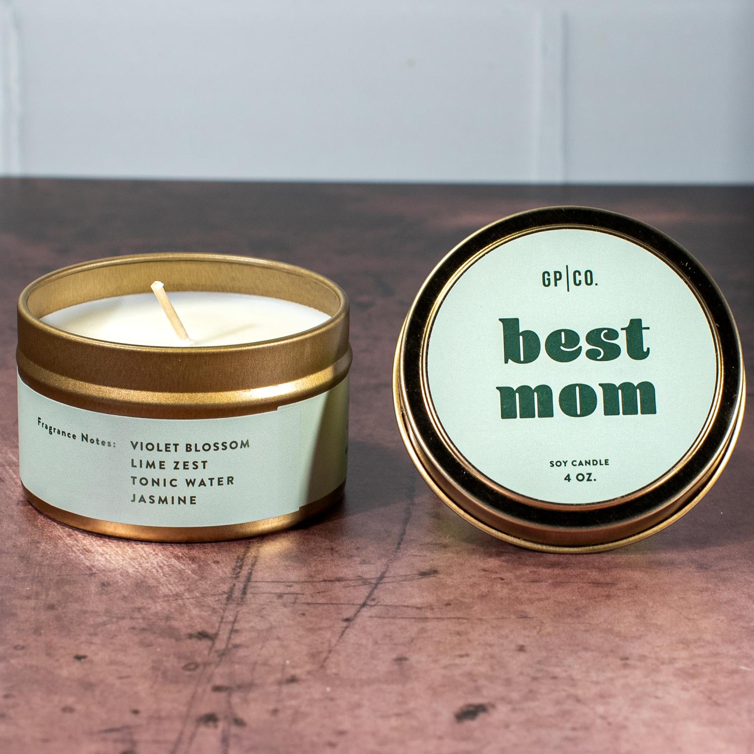 GP Candle Co. Best Mom Just Because Candle Tin