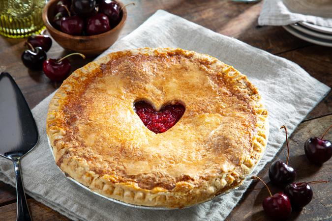 Sweet and Tart Cherry Pie with Flaky Buttery Crust