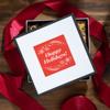 Happy Holidays Gift Box with 16 count bite Killer Brownies with red ribbon for gifting