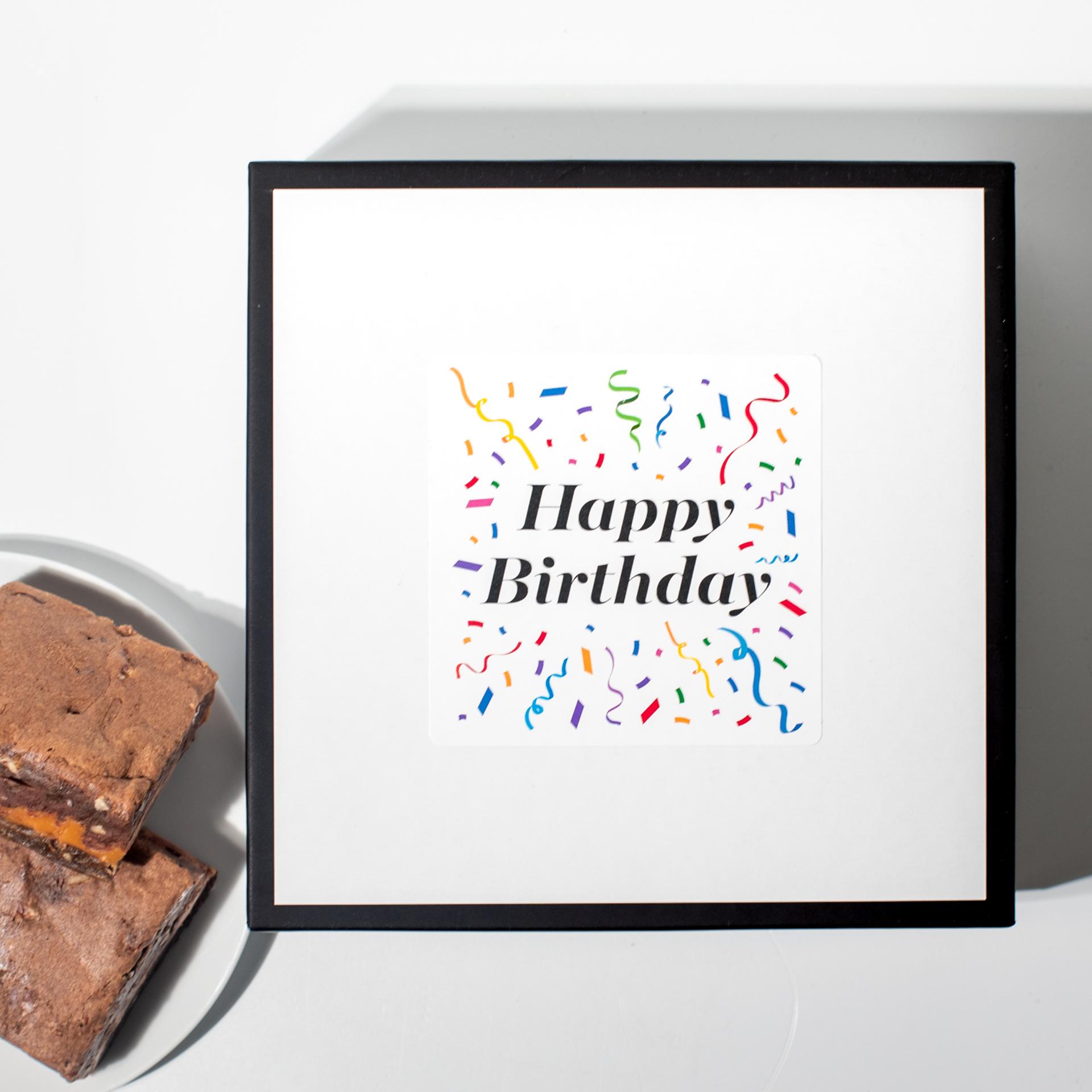 Happy Birthday Gift Box with Killer Brownies