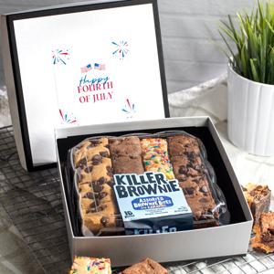 Happy fourth of july Killer Brownies bites box