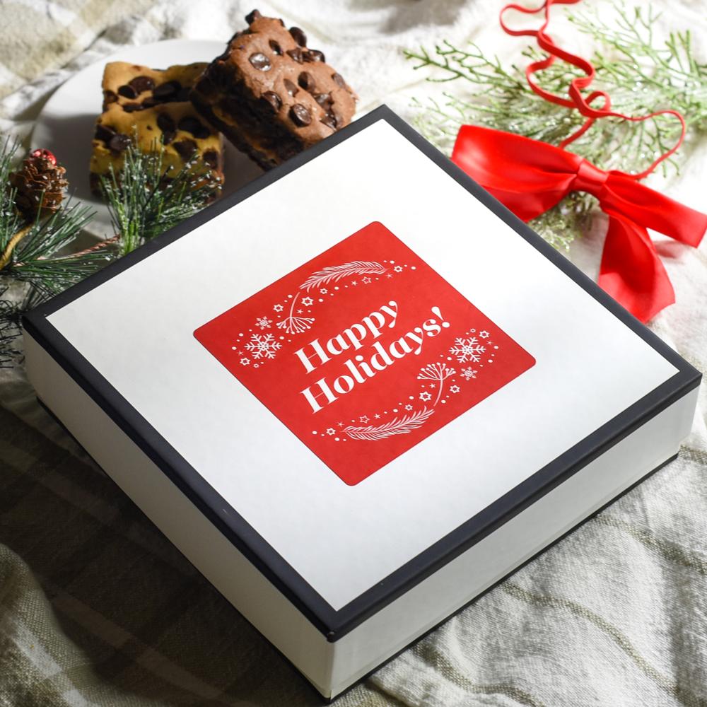 Happy Holidays Killer Brownie Gift box 4-ct