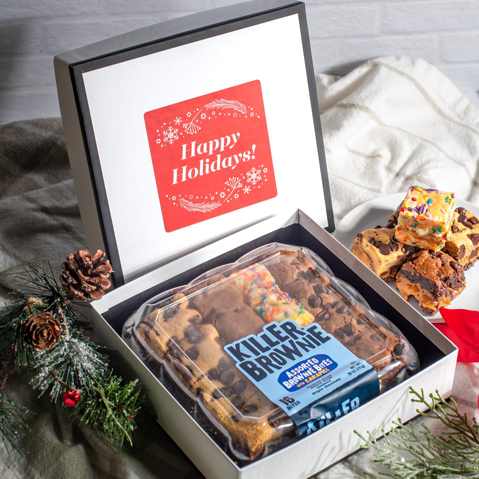 Happy Holidays Killer Brownie Bites Gift Box