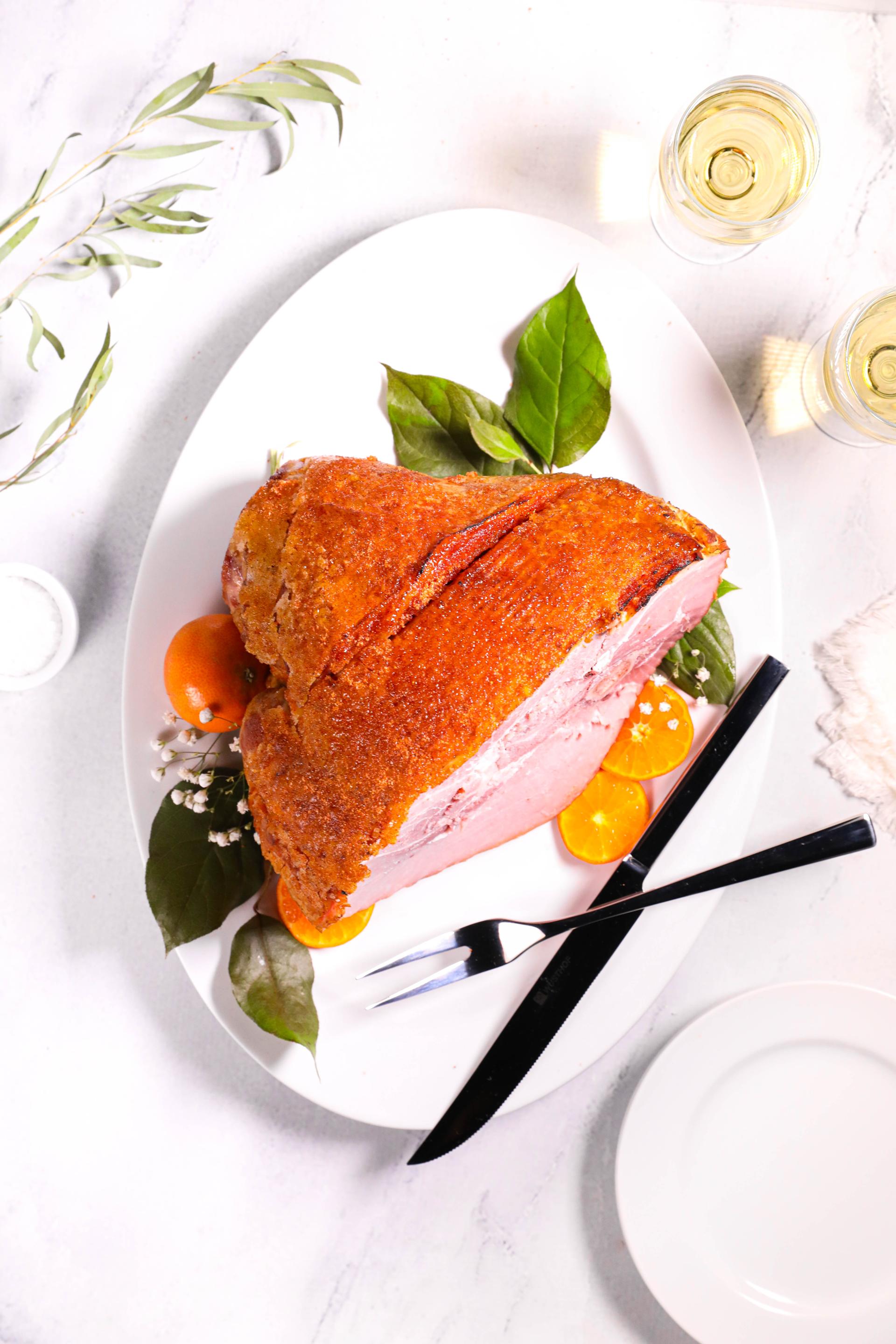 Spiral sliced honey fire glazed Heavenly Ham