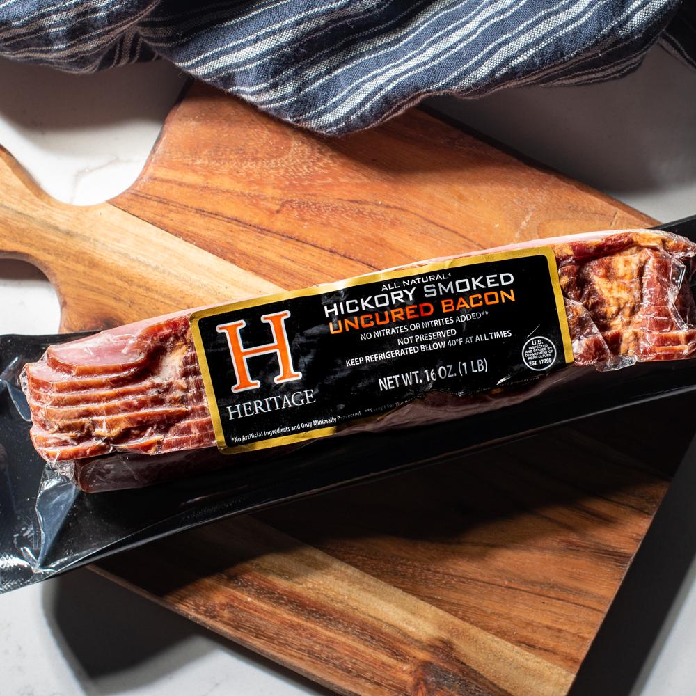 Heritage Hickory Smoked Uncured Bacon