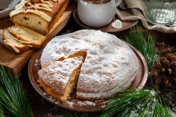 Morning Perk Pack Holiday with tea and coffee cake