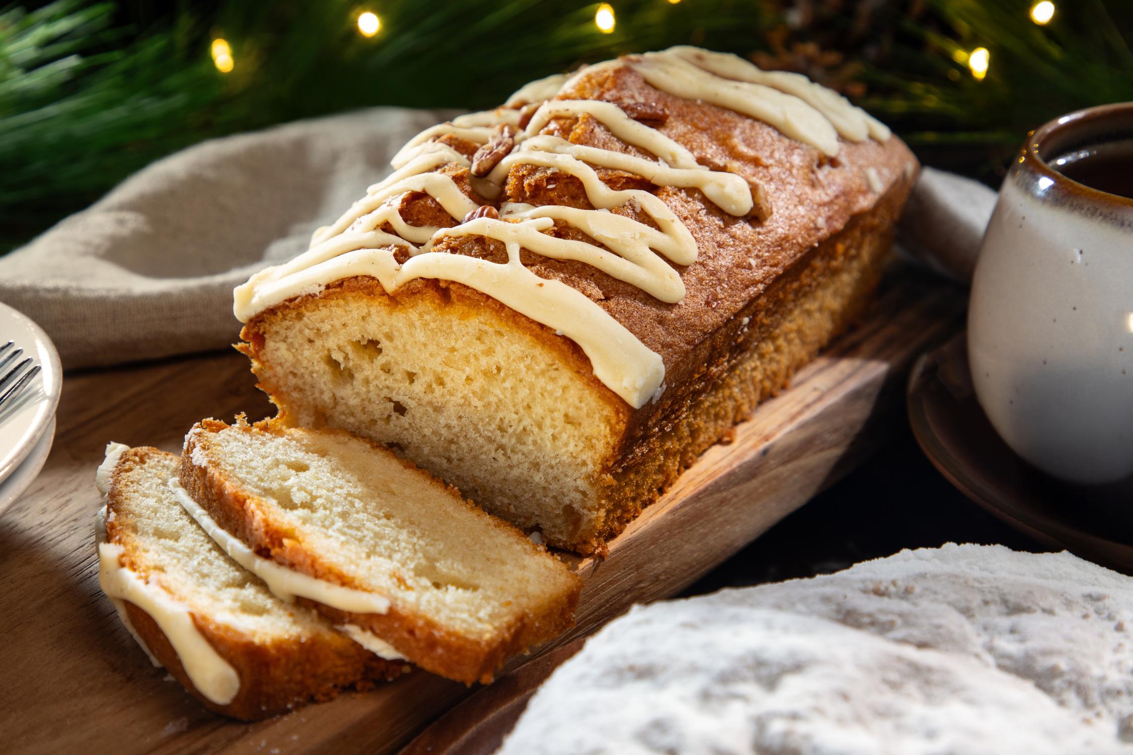 Morning Perk Pack Holiday with maple pound loaf