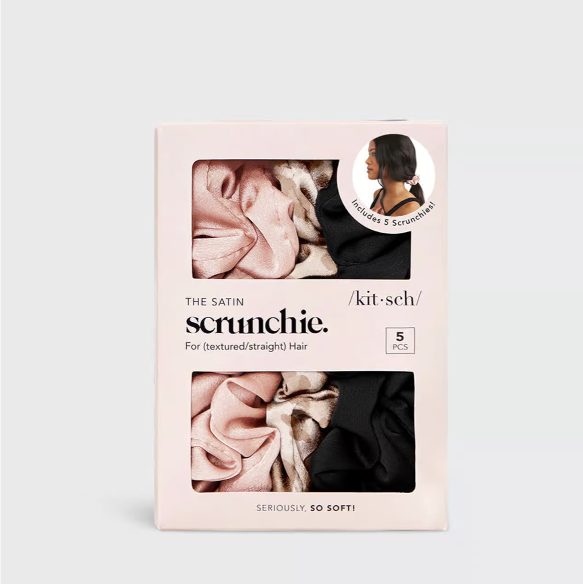 Kitsch beauty satin assorted Scrunchies
