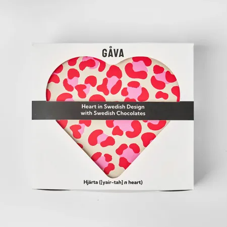 Scandi Gifting with Gava Gifting Kram Heart Tin filled with Swedish Candy