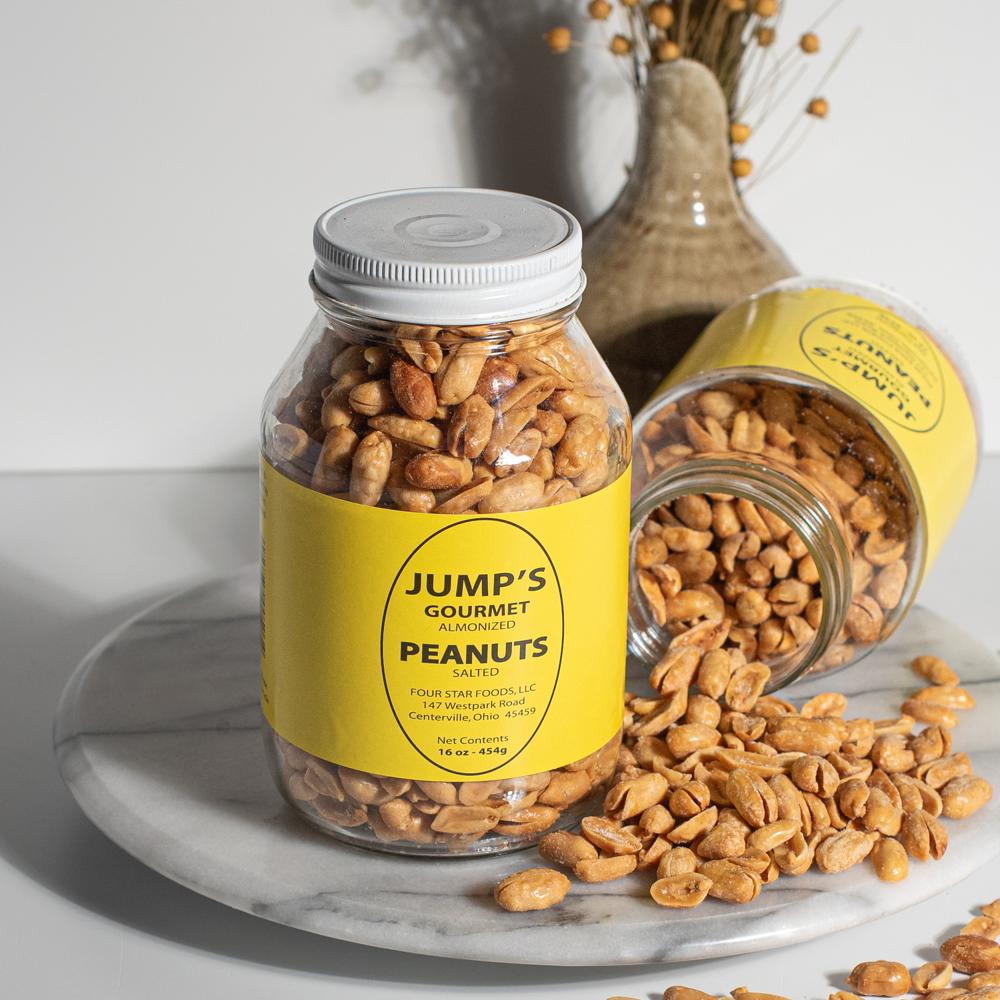 Jumps Peanuts almonized, crunch and made in Ohio 5-pack gift box