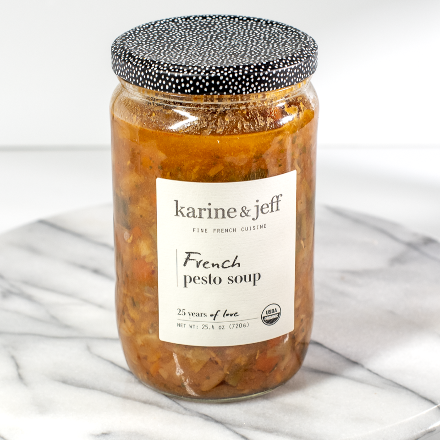 Karine and Jeff French Pesto Soup