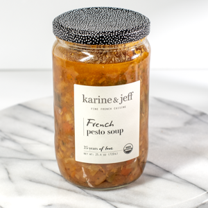 Karine and Jeff French Pesto Soup